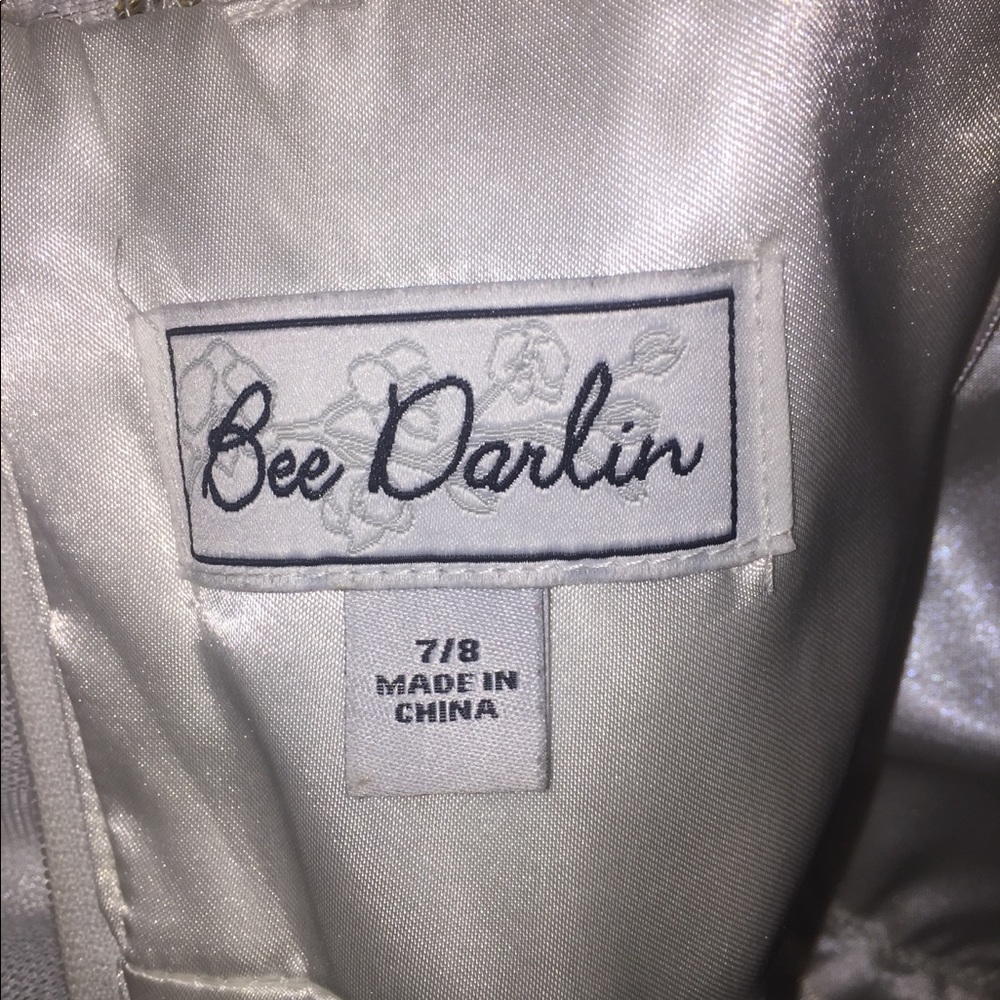 B. Darlin White Long Prom Dress - Picture 5 of 8